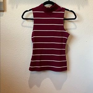Burgundy top